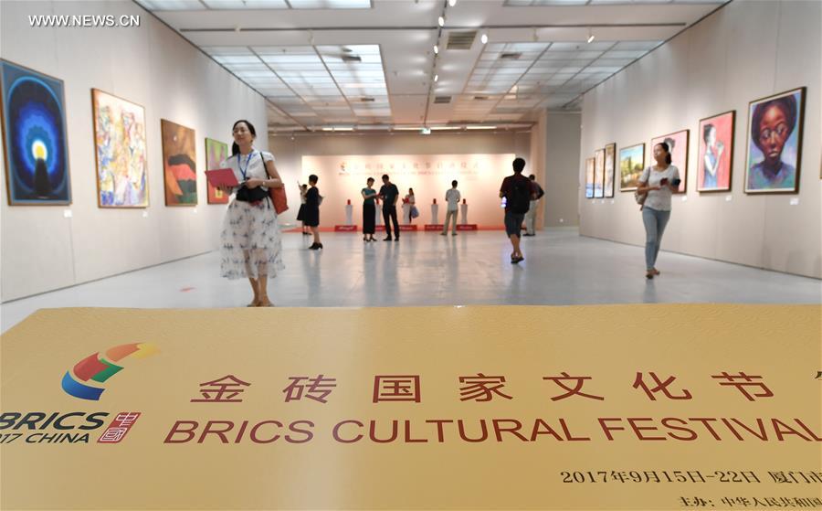 CHINA-XIAMEN-BRICS-PAINTING EXHIBITION (CN)